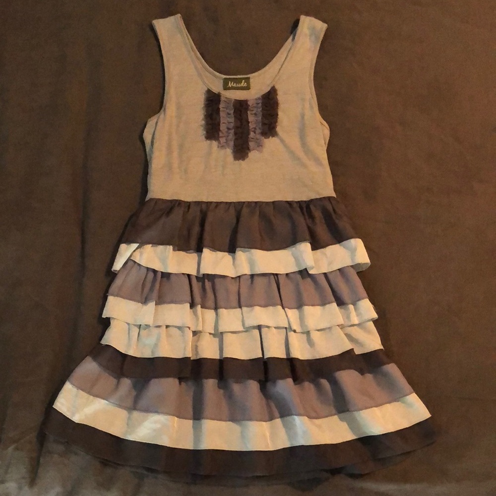 Frilly gray day dress